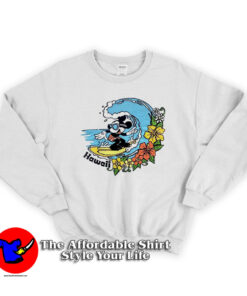 Cartoon Vintage Mickey Mouse Surfing Hawaii Sweatshirt