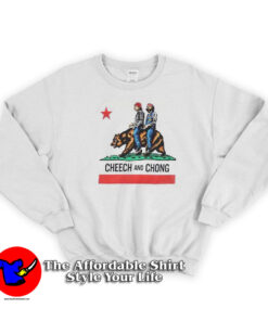 Cheech and Chong California Republic Flag Sweatshirt