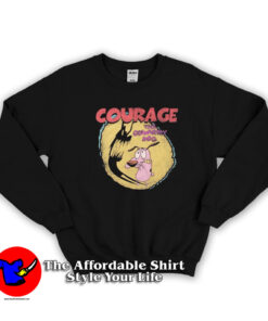 Courage The Cowardly Dog Cartoon Network Sweatshirt