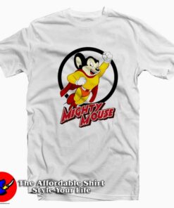 Funny Mighty Mouse Superhero Unisex T-shirt