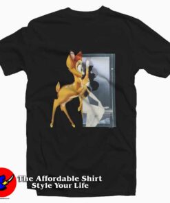 Givenchy Black Bambi Print Unisex T-shirt