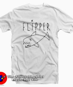 Kurt Cobain Flipper Logo Unisex T-shirt