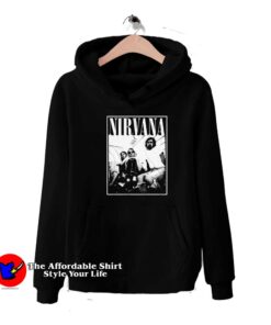 Nirvana Kurt Cobain Dave Grohl Group Photo Hoodie