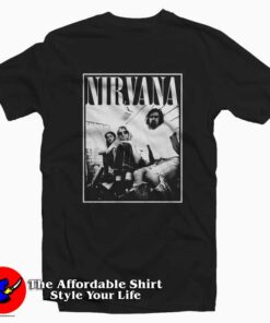 Nirvana Kurt Cobain Dave Grohl Group Photo T-shirt