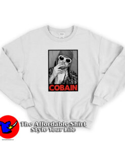 Nirvana Kurt Cobain Smoking Portrait Sweatshirt