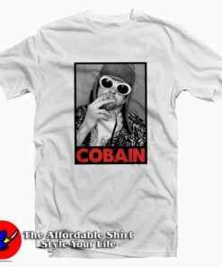 Nirvana Kurt Cobain Smoking Portrait T-shirt