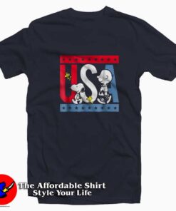 Peanuts Snoopy Americana USA Unisex T-shirt