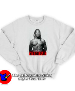 Potrait Young Pac Thug Life Unisex Sweatshirt