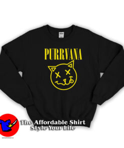 Purrvana Kitty Nirvana Parody Unisex Sweatshirt