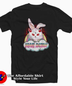 Rabbit Hail Satan Easter Demonic Baphomet T-shirt