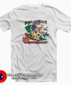 Vintage Bud Light Beer Spuds Mackenzie T-shirt