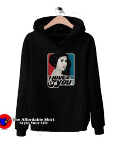 Vintage Star Wars Princess Leia I Love You Hoodie