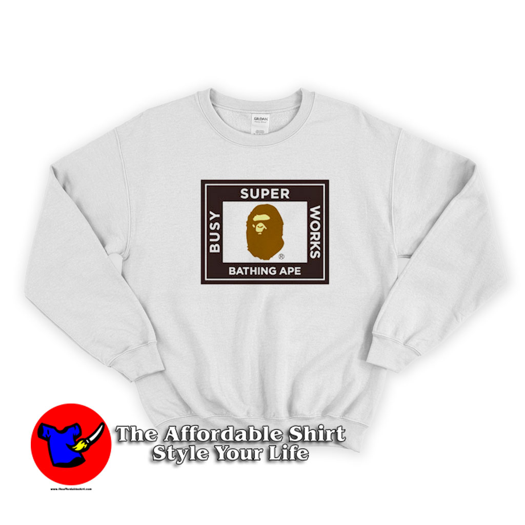 A BAthing Ape Super Busy Work Unisex Sweatshirt 510x510 image A BAthing Ape Super Busy Work Unisex Sweatshirt 510x510 A BAthing Ape Super Busy Work Unisex Sweatshirt On Sale