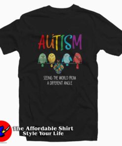 Autism Awareness Cute Owl Color Puzzles T-shirt