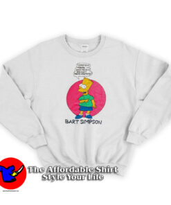 Bart Simpson I Didn’t Do It Unisex Sweatshirt
