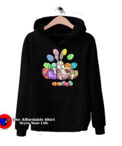 Easter Lazy Bunny Colorful Eggs Unisex Hoodie