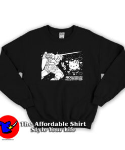 Funny Gundam vs Hello Kitty Unisex Sweatshirt