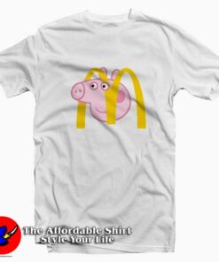 Funny Parody Peppa Pig x McDonalds T-shirt