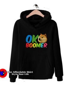Ok Boomer Shiba Inu Dog Graphic Unisex Hoodie