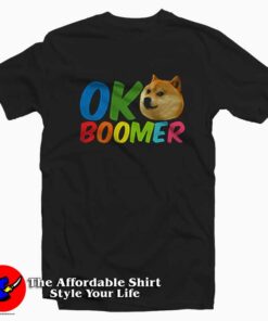 Ok Boomer Shiba Inu Dog Graphic Unisex T-shirt