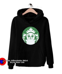 Starbucks Parody Puglie Starpug Unisex Hoodie