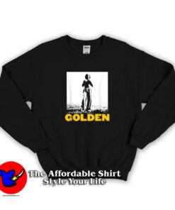 The Man Stand Beach With Golden Styles Sweatshirt