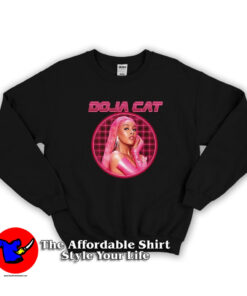 Amala Zandile Doja Cat Laser Grid Portrait Sweatshirt