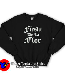 Black Fiesta De La Flor Old English Sweatshirt