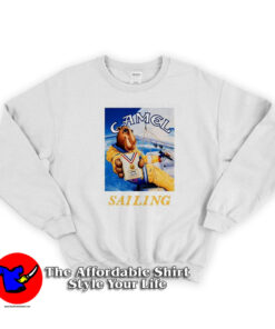 Camel Sailing Graphic Unisex Sweatshirt On Sale