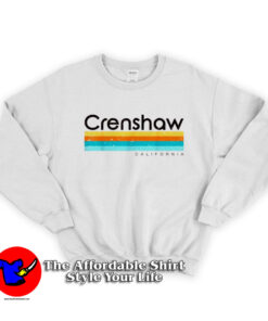 Crenshaw California CA Vintage Design Sweatshirt