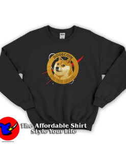Funny Nasa Doge Coin To The Moon Unisex Sweatshirt