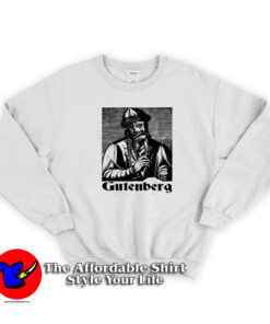 Johannes Gutenberg Press Book Reading Sweatshirt