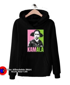 Kamala Harris As A Little Girl Pink And Green Hoodie