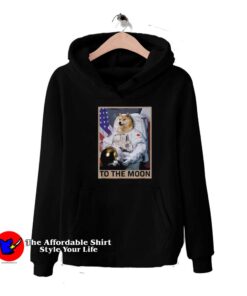 New Dogecoin Astronaut To the Moon Unisex Hoodie