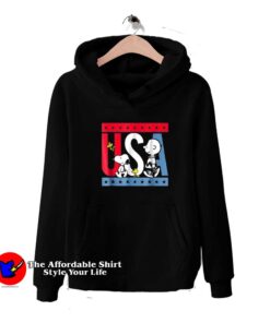 Cute Peanuts Snoopy Americana USA Funny Hoodie
