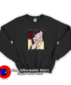 Disney Dalmatians Cruella Smile Portrait Sweatshirt