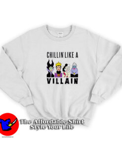 Disney Villain Gang Ursula Evil Queen Cruella Sweatshirt