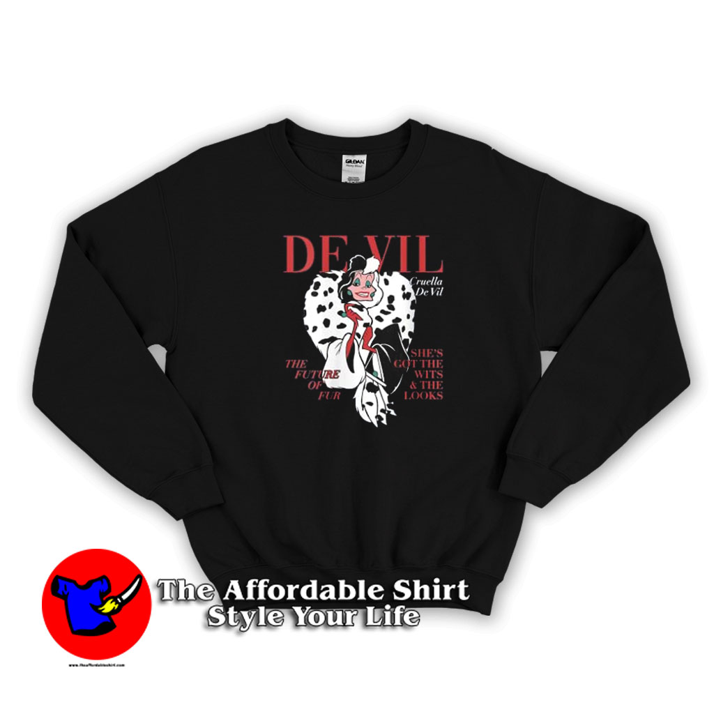 Disney Villains Cruella De Vil Magazine Cover Sweatshirt 510x510 image Disney Villains Cruella De Vil Magazine Cover Sweatshirt 510x510 Disney Villains Cruella De Vil Magazine Cover Sweatshirt On Sale