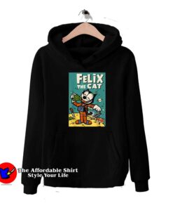 Funny Felix The Cat eats Moon Pie Unisex Hoodie