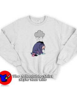 Winnie The Pooh Rainy Sad Eeyore Unisex Sweatshirt