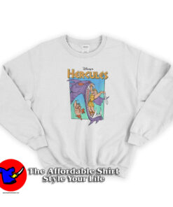 Disney Hercules Hydra Battle Retro Graphic Sweatshirt