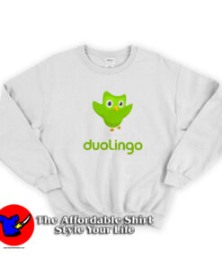 Duolingo Go Public Logo Graphic Unisex Sweatshirt