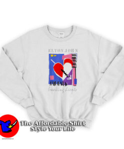 Elton John Official Breaking Hearts Retro Sweatshirt