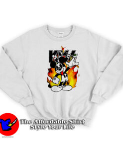Kiss Gene Simmons Mickey Mouse Parody Sweatshirt