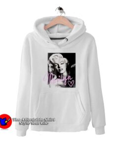 Marilyn Monroe Black And White Handwriting Hoodie