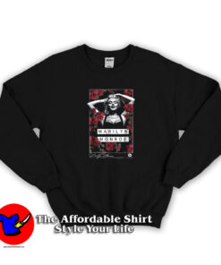 Marilyn Monroe Garden Red Rose Unisex Sweatshirt