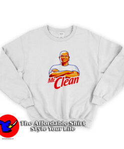 Mr. Clean Logo Costume White Unisex Sweatshirt