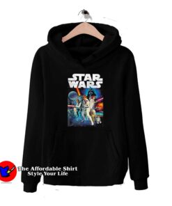Star Wars Vintage Cast Poster Unisex Hoodie