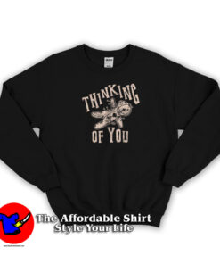 Thinking Of You Funny Voodoo Doll Novelty Sweatshirt