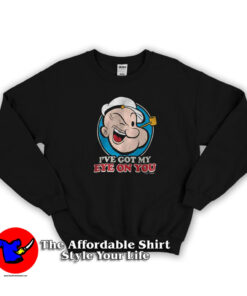 Vintage Cartoon Popeye Funny Character Sweatshirt